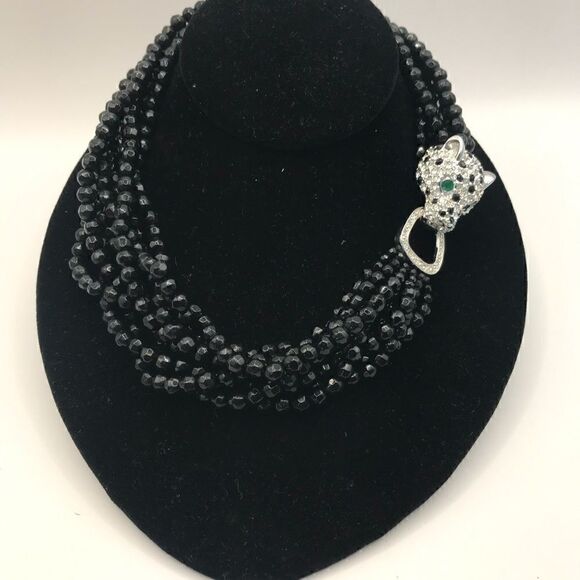 Kenneth Jay Lane (KJL) for Avon,  Panther necklace.Duchess of Windsor Collection - Picture 2 of 9